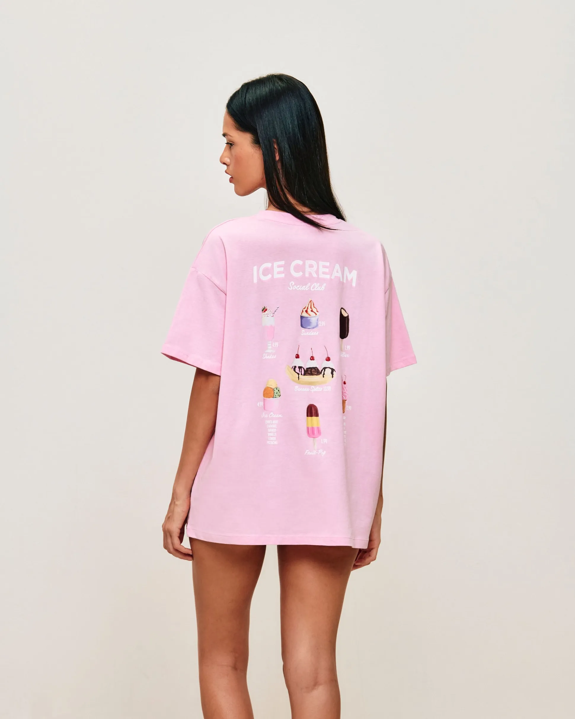 T-shirt léger en jersey avec imprimé glace