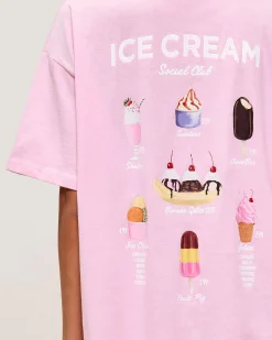 T-shirt léger en jersey avec imprimé glace