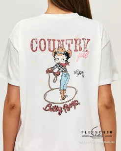 T-shirt oversize Betty Boop en coton