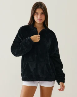 Veste polaire à motifs cœurs