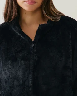 Veste polaire à motifs cœurs